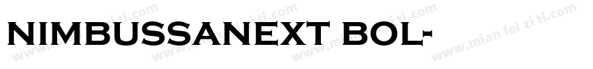 nimbussanext bol字体转换